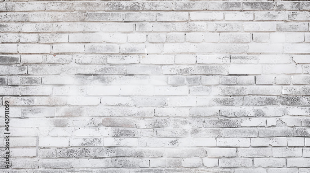 Fototapeta premium white brick wall texture abstract vintage background