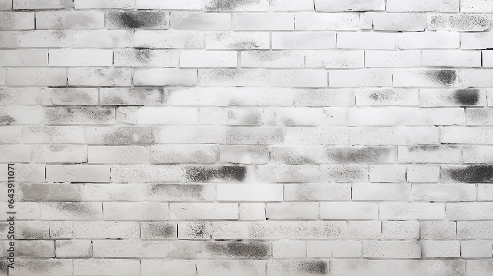 Fototapeta premium white brick wall texture abstract vintage background