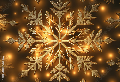 Wallpaper Mural Snowflake, beautiful Christmas gift card background Torontodigital.ca