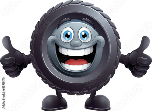 Tyre Cartoon Tire Car Mecha...