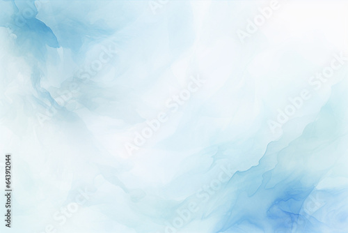 Blue and white watercolor background with a soft focus, abstract background design, Generative AI