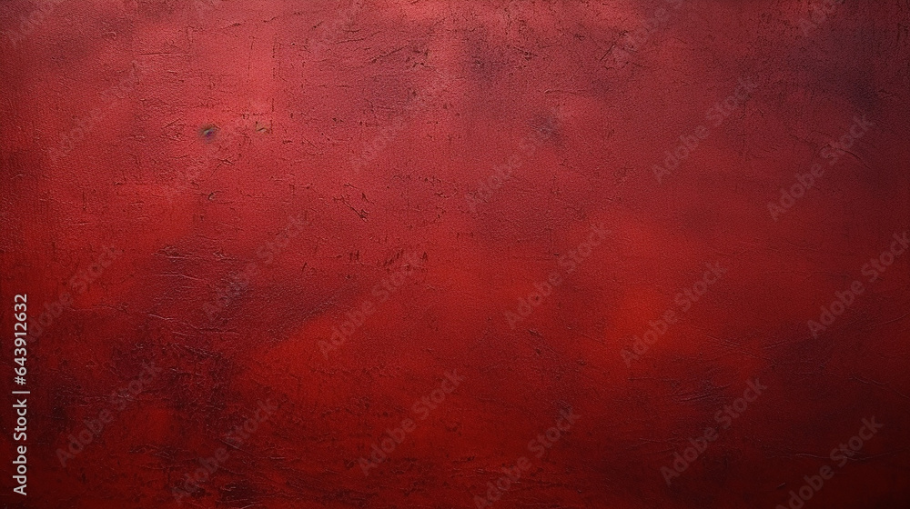 Obraz premium grain dark red paint wall or red paper background or texture