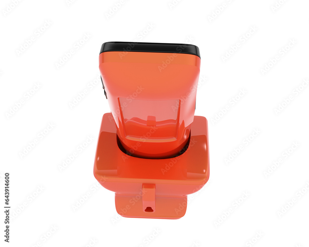Fototapeta premium Cordless phone isolated on transparent background. 3d rendering - illustration