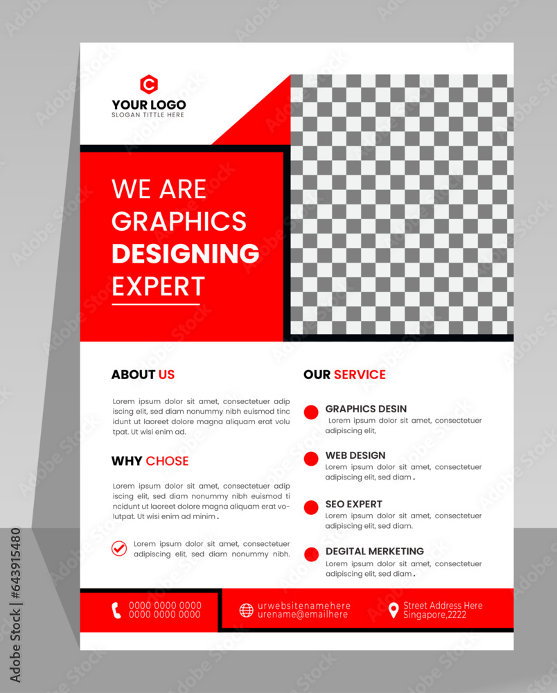 Corporate flyer design vector template, Creative and modern flyer you can used commercial business. Corporate flyer design vector template, Creative and modern flyer you can used commercial business.