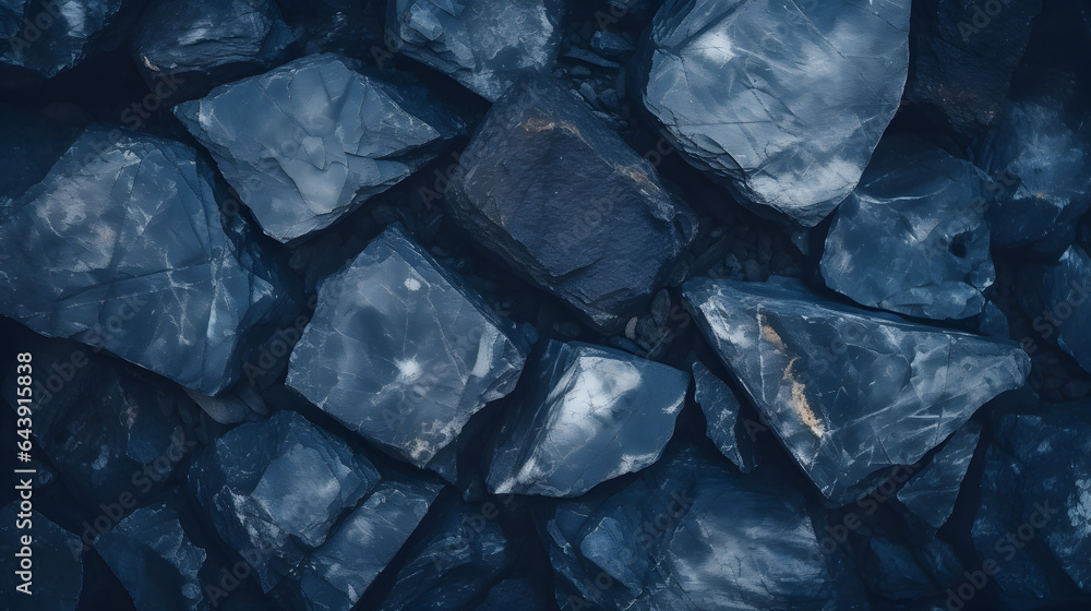 Blue rock wall background