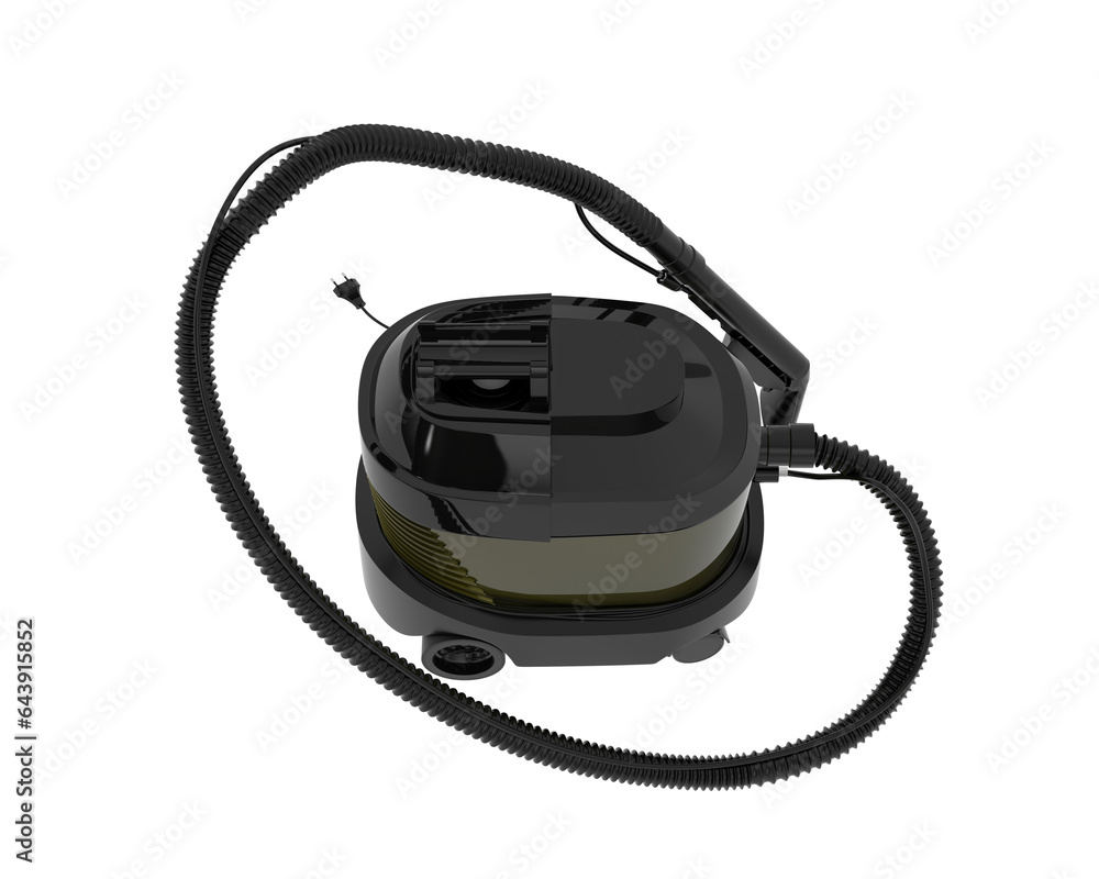 Vacuum cleaner isolated on transparent background. 3d rendering - illustration