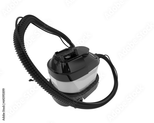 Vacuum cleaner isolated on transparent background. 3d rendering - illustration