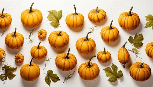 pumpkin pattern on a white background