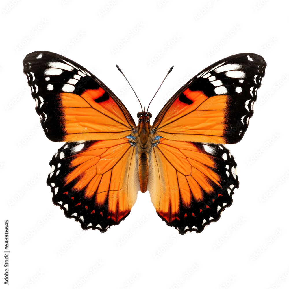 Naklejka premium Beautiful butterfly isolated