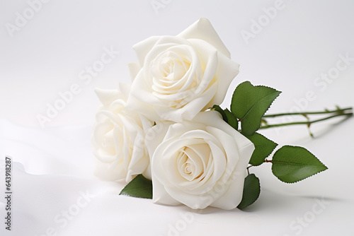 wedding white rose decoration style of minimalistic modern  joyful and optimistic  crisp and clean look