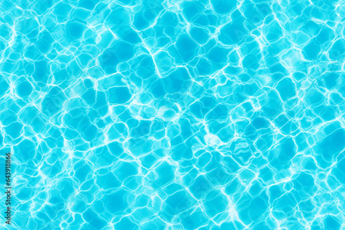 Seamless texture of blue pool water surface with ripples 
