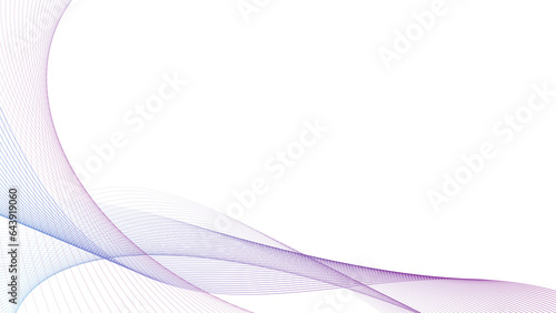 Modern abstract glowing wave background. Dynamic flowing wave lines design element. Futuristic technology and sound wave pattern. PNG file.