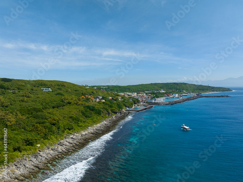 Wallpaper Mural Top view of the Liuqiu island coastline in Taiwanse Torontodigital.ca