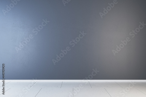 Wallpaper Mural Modern gallery interior with mock up place on concrete wall. 3D Rendering. Torontodigital.ca