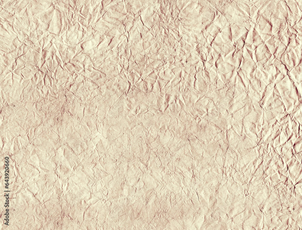 Crumpled paper texture. Horizontal or vertical banner with retro wrinkled paper texture. Old paper background. Recycled natural material Crumpled paper texture. Horizontal or vertical banner with retro wrinkled paper texture. Old paper background. Recycled natural material