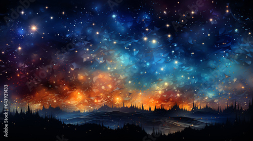 star background above the sky © avivmuzi