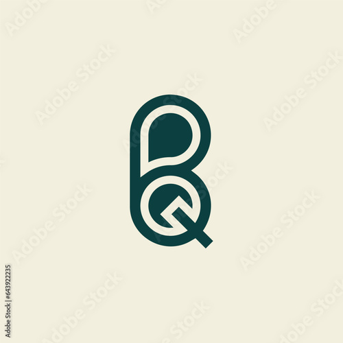 Letter BQ or QB logo