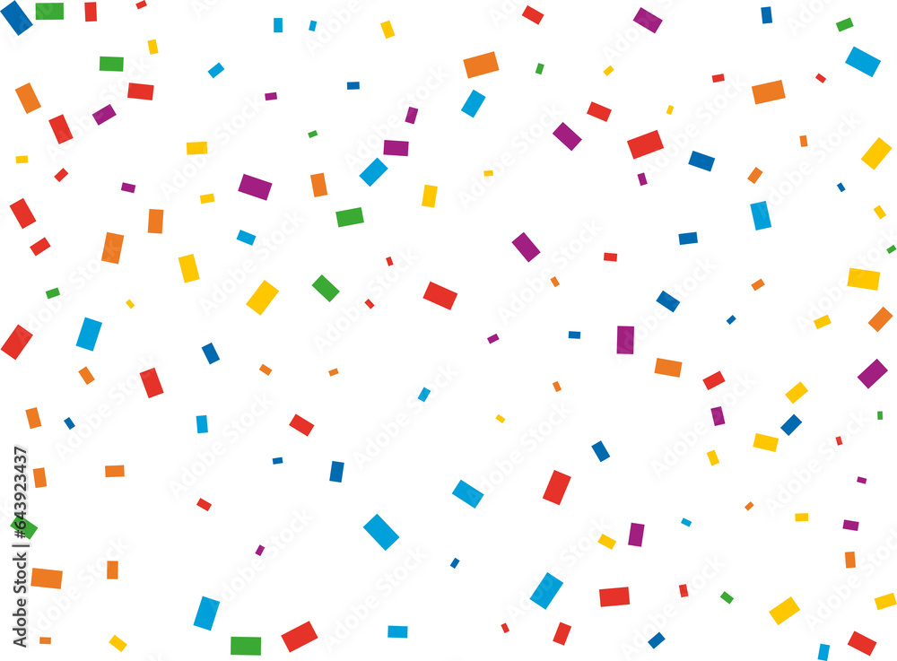 Christmas Rainbow Rectangular Confetti Christmas Rainbow Rectangular Confetti