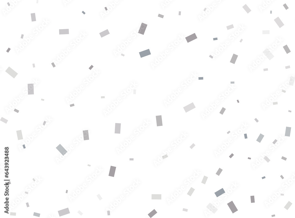 Falling Rectangular Silver Confetti Falling Rectangular Silver Confetti