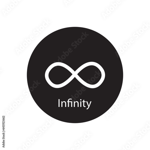 infinity icon vector