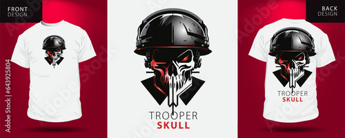 skull t-shirt stylish and clothing printable trendy tshirt design. print, industrial products.