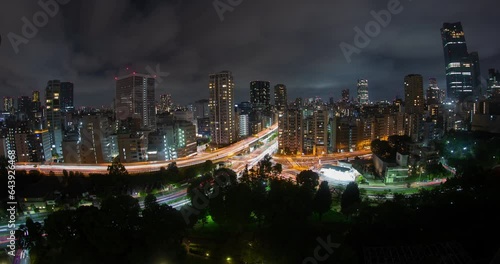 Wallpaper Mural Highway Traffic Light Trails City Surreal Futuristic Tokyo Night Torontodigital.ca