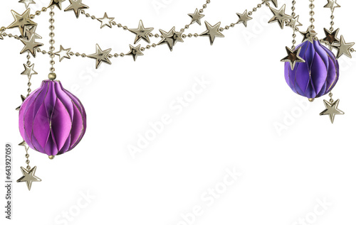 Christmas garlands with sta...