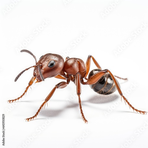 ant isolated on white background, AI generated Image © musa