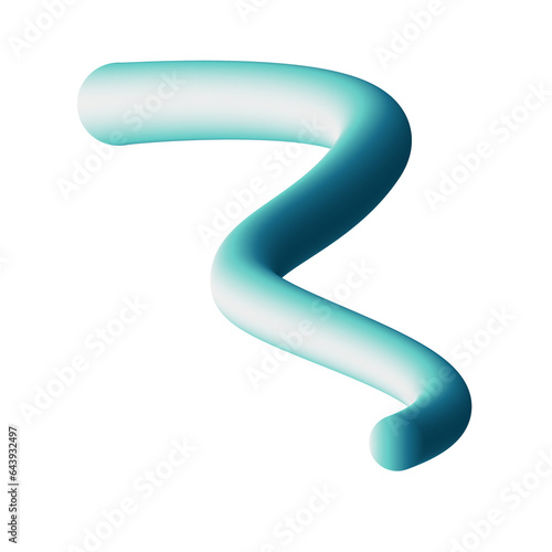3D Squiggle Element
