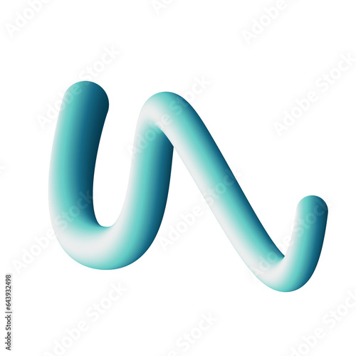 3D Squiggle Element