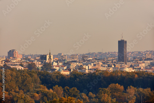 View of Belgrade  capital of Serbia.