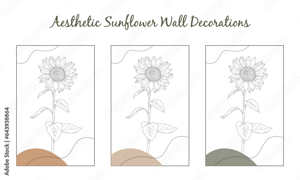Flower wall art. Hand drawn boho poster collection. Floral hand drawn background. Modern aesthetic illustrations. aesthetic wall decoration. Flower wall art. Hand drawn boho poster collection. Floral hand drawn background. Modern aesthetic illustrations. aesthetic wall decoration.