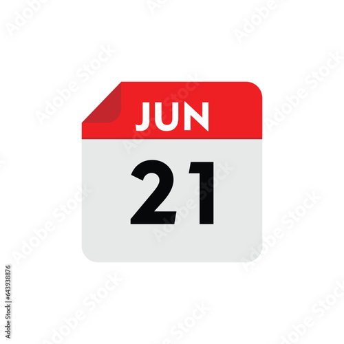 21 june icon with white background