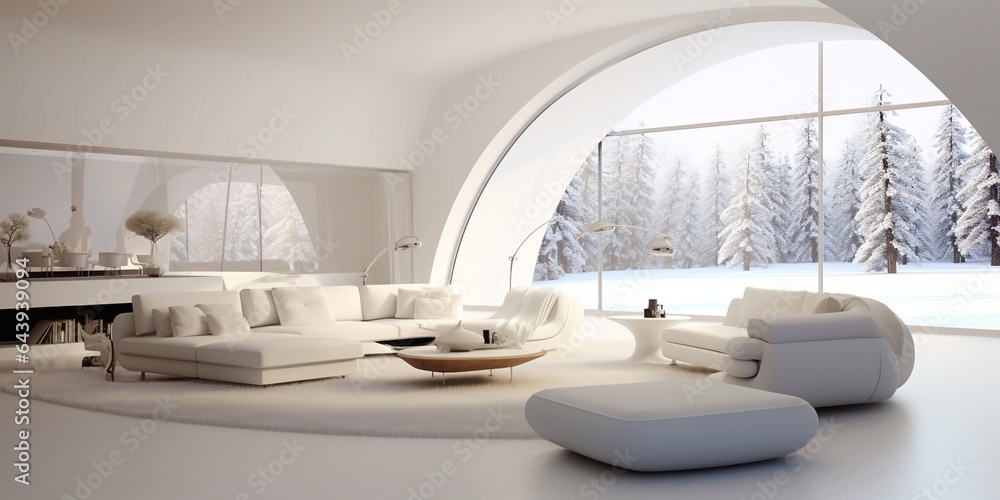 Hygge white interiors. Modern style Hygge white interiors. Modern style