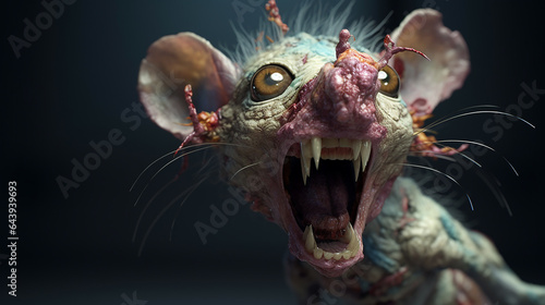 Cartoon Zombie Rat Character generative AI © ShAhZaIb