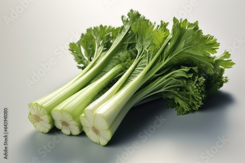 Celery photo realistic illustration - Generative AI.