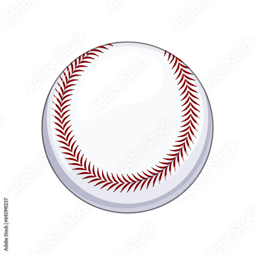 laces baseball ball cartoon. abstract sport, league leather, american lace laces baseball ball sign. isolated symbol vector illustration