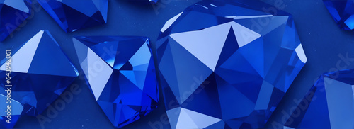 Sapphire gem texture background from Generative AI