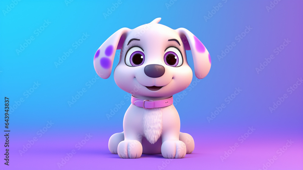 3d dog character generative AI 3d dog character generative AI