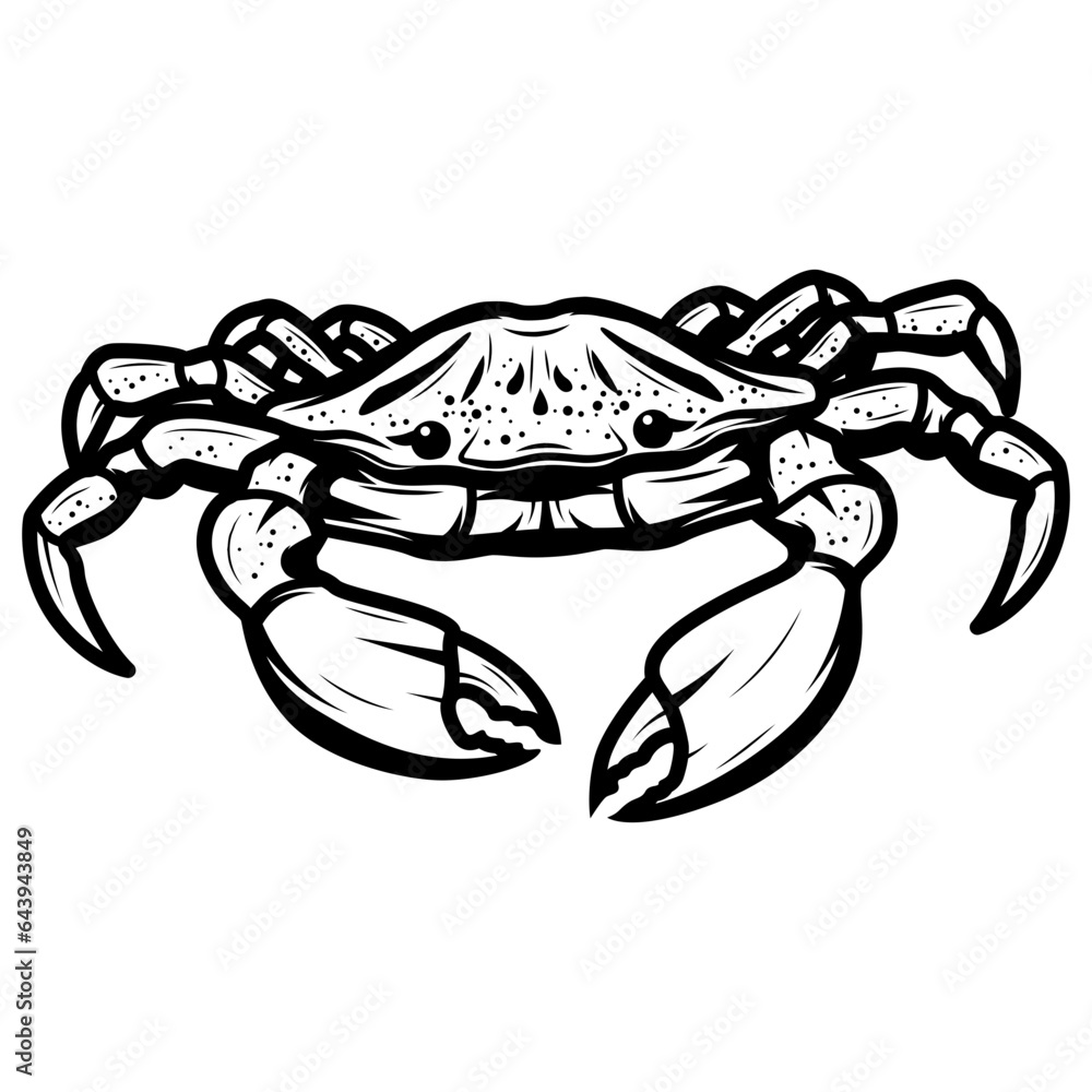 sea crab silhouette isolated on white background sea crab silhouette isolated on white background