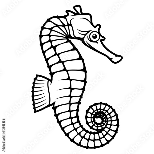 sea ​​horse silhouette