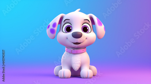 3d dog character generative AI