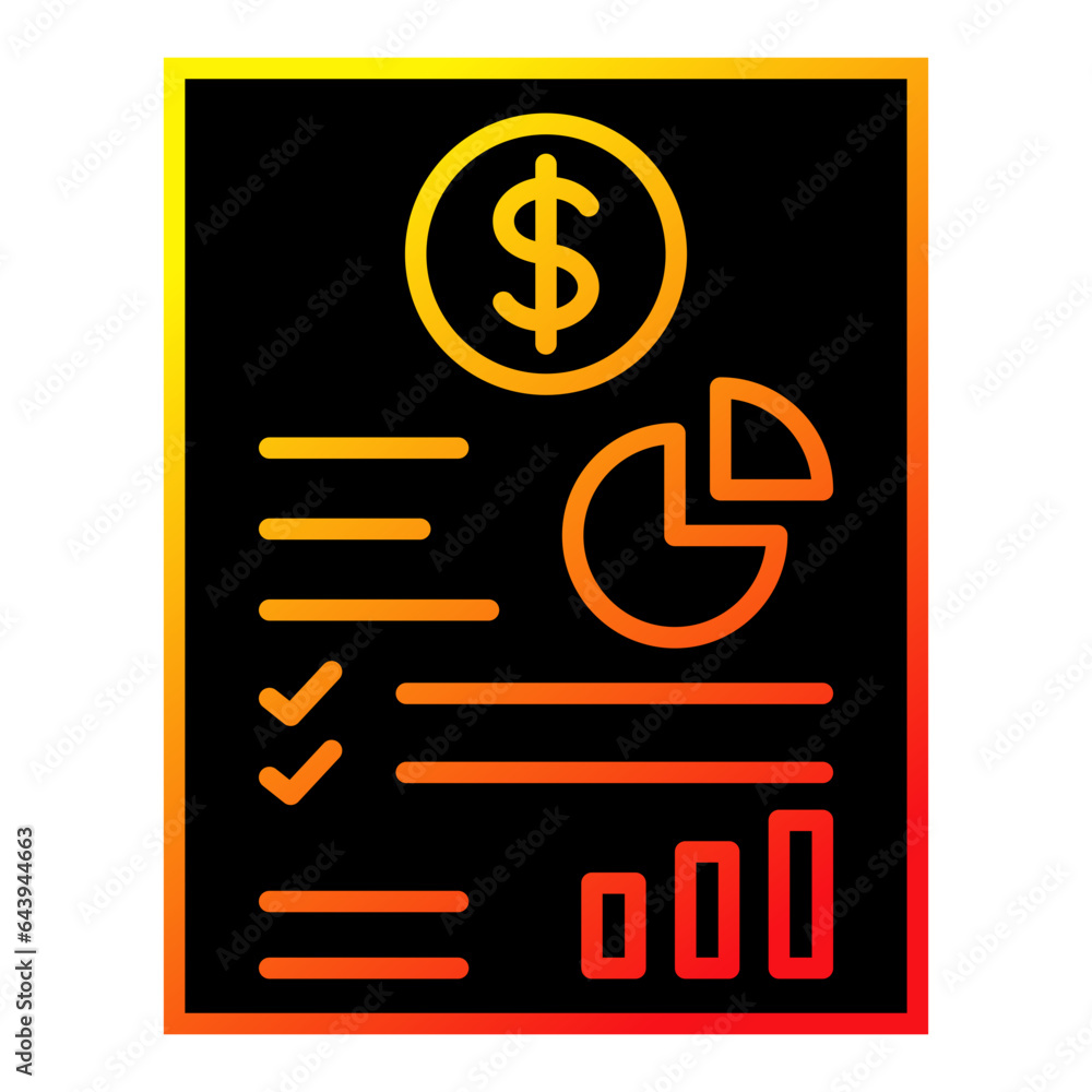 Business Report Icon Business Report Icon