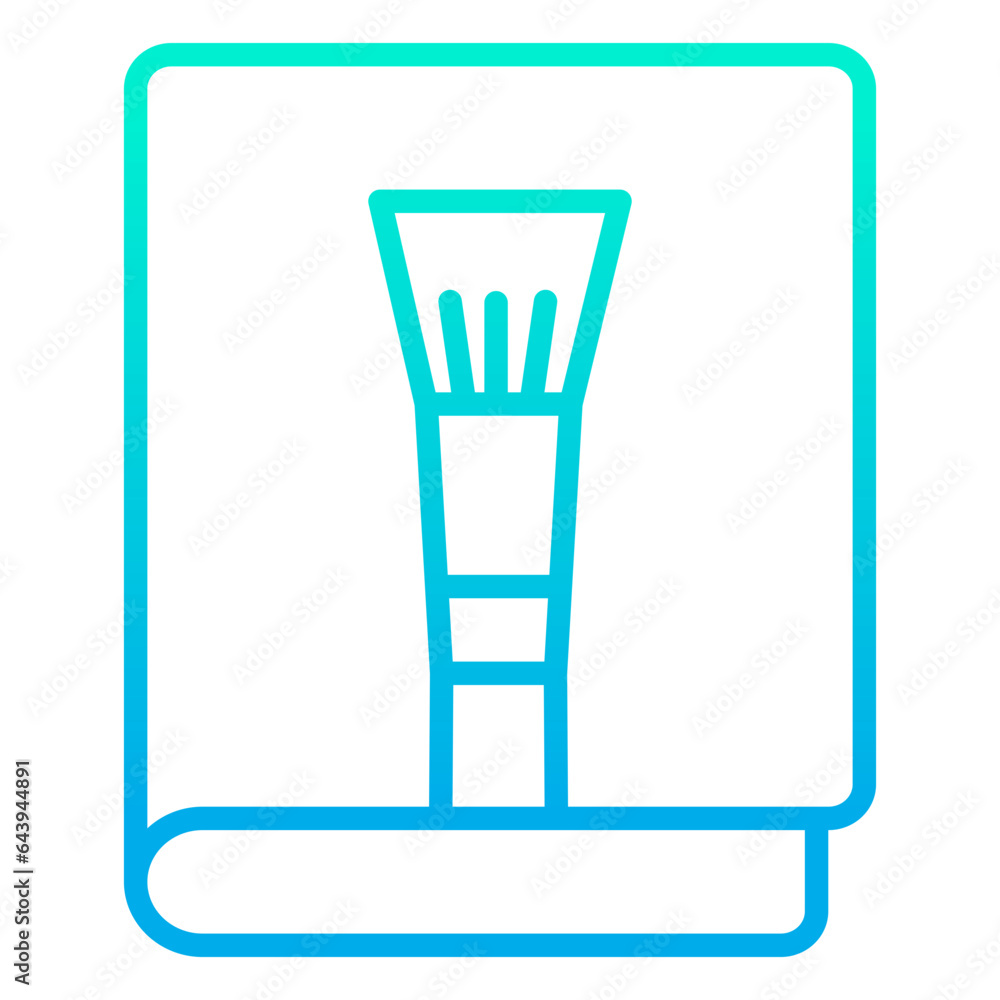 Outline gradient Artist book icon Outline gradient Artist book icon