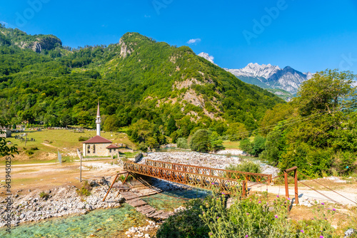 Small mosque in Dragobi in the Valbona valley, Theth national park, Albanian Alps, Albania photo