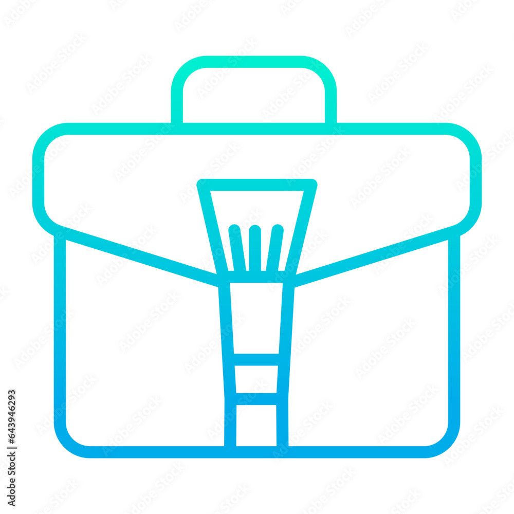 Outline gradient Office bag icon Outline gradient Office bag icon