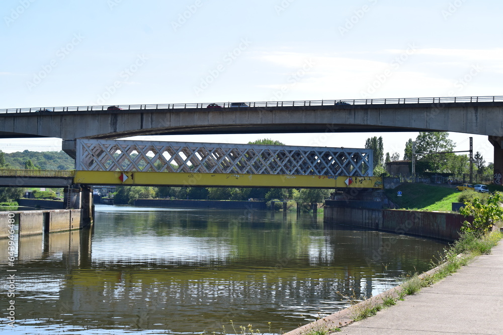 bridges across the Moselle in Thionville