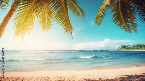 Summer Tropical Background. Summer seascape.
