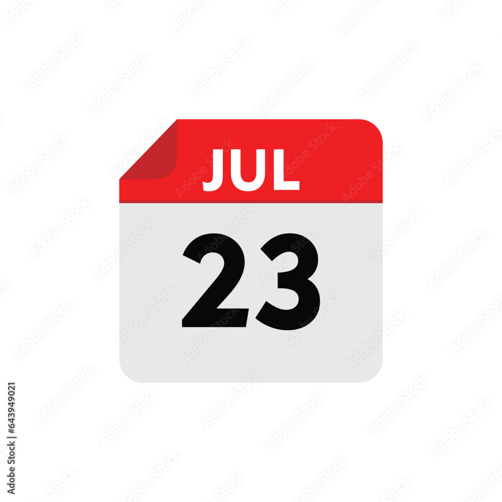 Fototapeta premium 28 july icon with white background