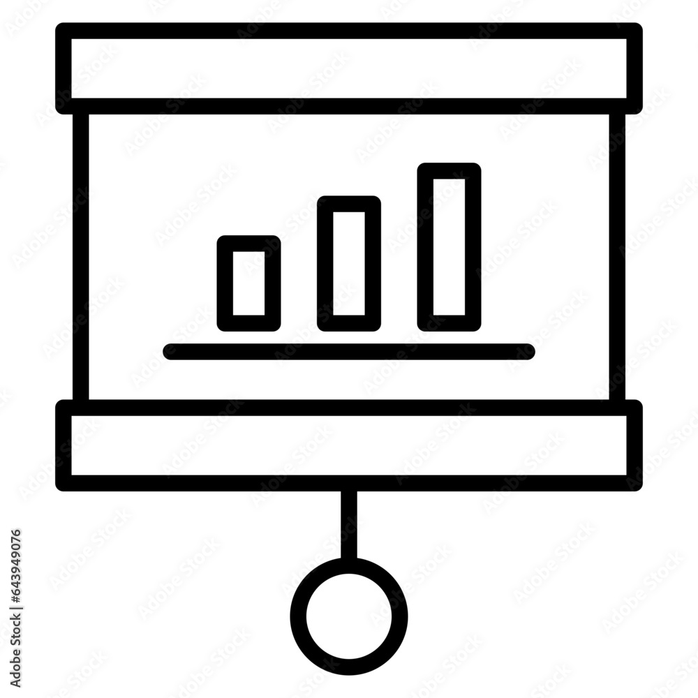 Outline Presentation icon Outline Presentation icon